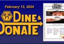 February 2024 Dine and Donate